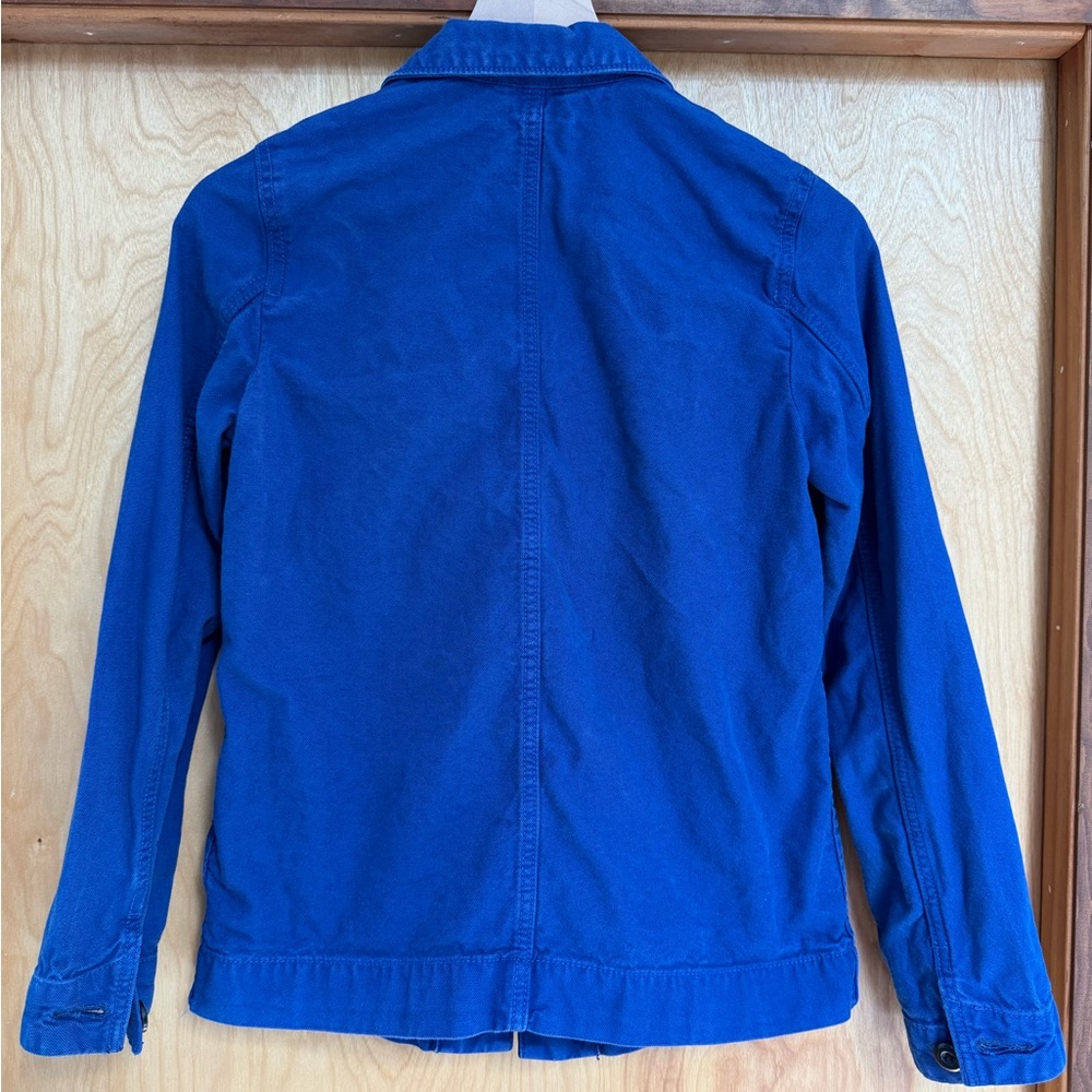 Cobalt Blue Chore Jacket Chore Coat Utility Jacket Workwear Size XS - Picture 3 of 5